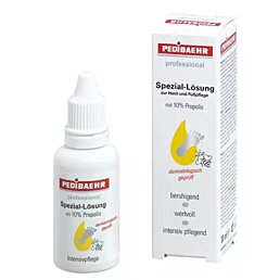 Špeciálny roztok na zmäkčenie kurích ôk, mozoľov a ragád s 10% propolisom Pedibaehr, 30 ml - Náhľad