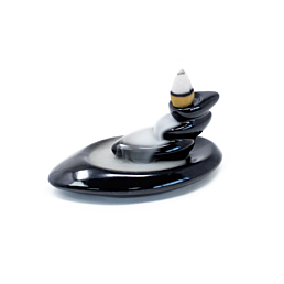 Stojan na vonné kužele Backflow Ploché kamene - Náhľad