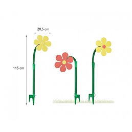 Bláznivá striekajúca tancujúca kvetinka Crazy, Flower, 28,5 x 115 cm - Náhľad