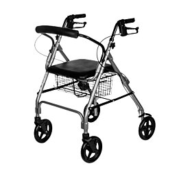 Štvorkolesové chodítko Denver Premium RF-615, nosnosť 136 kg, sivé