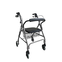 Štvorkolesové chodítko Denver Premium RF-615, nosnosť 136 kg, sivé - Náhľad