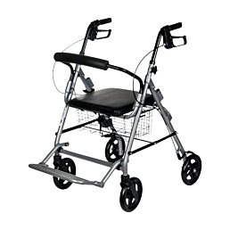 Štvorkolesové chodítko Oslo Premium RF-616, nosnosť 136 kg, sivé