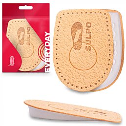 Podpätky na ostrohy koža - latex, telová, Pecari