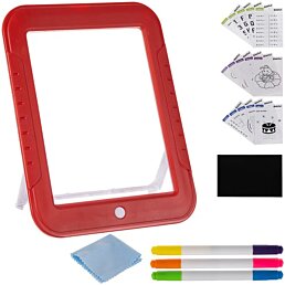 Kresliaca svetelná tabuľa pre deti na kreslenie so šablónami,