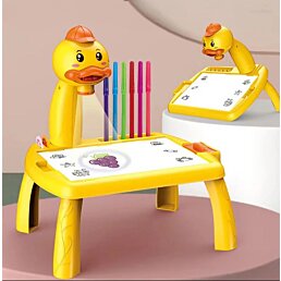 Svetelný projektor na kreslenie, žltá kačka - Náhľad