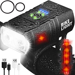 Svetlo na bicykel 2T6 + zadné svetlo