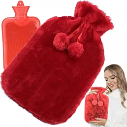 Termofor s mäkkým poťahom z jemného plyšu - 1700 ml