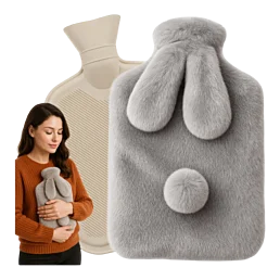 Termofor v plyšovom návleku, zajačik  - 1800 ml