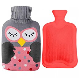 Termofor zahrievacia fľaša s návlekom Owl, 2 l 
