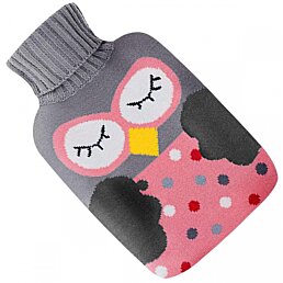 Termofor zahrievacia fľaša s návlekom Owl, 2 l  - Náhľad