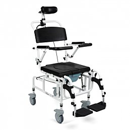 Toaletný a sprchovací polohovateľný vozík Master Tim Plus, šírka sedadla 46cm