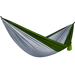 Turistická hojdacia sieť Santiago, 260 x 140 cm, zelenošedá - Náhľad