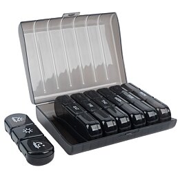 Týždenný dávkovač liekov Leki, čierny