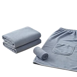 Ručník/kilt tunika do sauny a SPA – rýchloschnúci set - Náhľad
