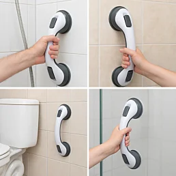Madlo s prísavkami do kúpeľne a WC – prenosné, bez nutnosti vŕtania - Náhľad