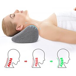Vankúš ortopedický s pamäťovou penou na ochranu krku, Slow Rebound, 33 x 20 x 16 cm - Náhľad