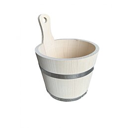 Vedro do sauny z dreva s rúčkou, 32 x 25 cm, 6L