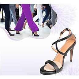 Velúrové polovičné vložky do topánok na vysokom opätku Heel, EU (35-47) - Náhľad