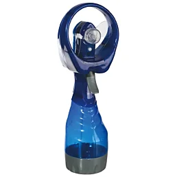 Ručný prenosný ventilátor so sprejovou fľašou 2v1