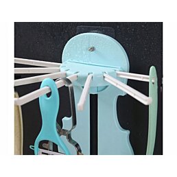 Skladací multifunkčný vešiak, modrý - Náhľad