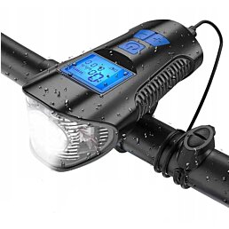 Vodeodolné LED svetlo na bicykel USB