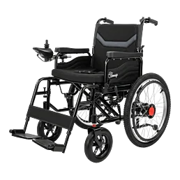 Skladací elektrický invalidný vozík 2×250 W, Li-ion 24 V/20 Ah, dojazd 15 km