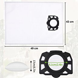 Sada náhradných vreciek do vysávača KARCHER  10ks WDK-SE5 - Náhľad