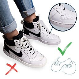 Výstuhy na pokrčené špičky topánok, čierne - Náhľad