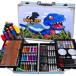 Výtvarná sada v štýlovom kufríku s dinosaurom Dinart