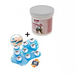 Masážna rukavica + krém proti striám a celulitíde 250ml