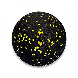 Masážna loptička Massage Ball, priemer 12cm, čierno žltá