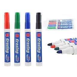 Za sucha stierateľné fixy na tabuľu, 4 kusy