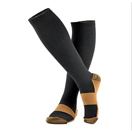 Kompresné podkolienky unisex, čierne