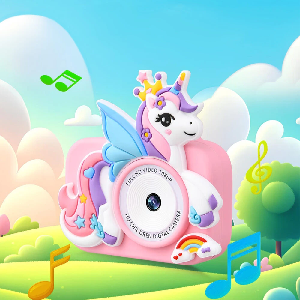 Fotoaparát DC-101 pre deti – detail ružového prevedenia