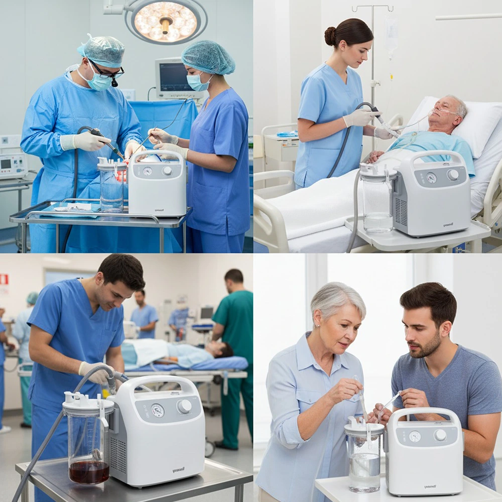 Elektrická odsávačka Yuwell 7E-G1 detail ovládania