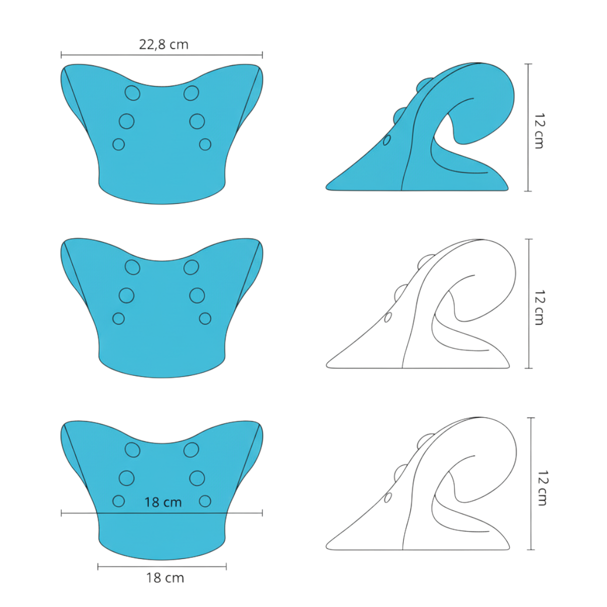 Použitie trakčného vankúša na podporu krčnej chrbtice