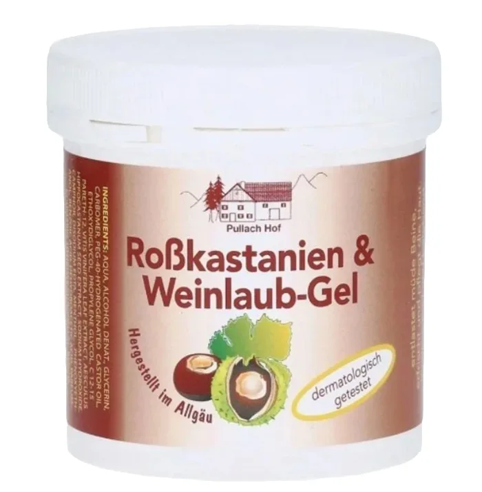 Gaštanový gél s vínnym listom