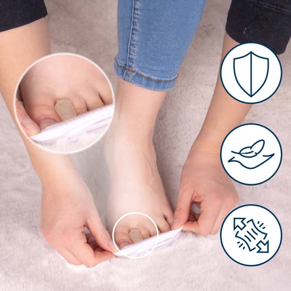 gélový medziprstový klin hallux