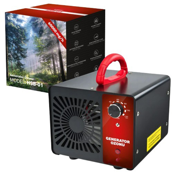 Ozónový generátor HSB-01 – bočný pohľad