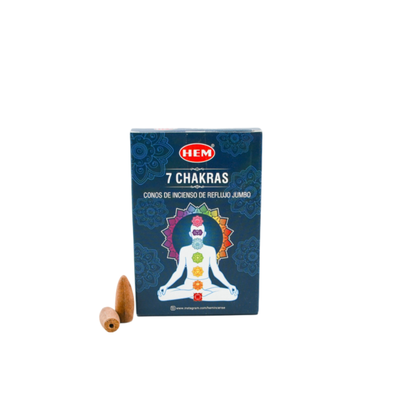 HEM 7 Chakras Jumbo Backflow vonné kužele