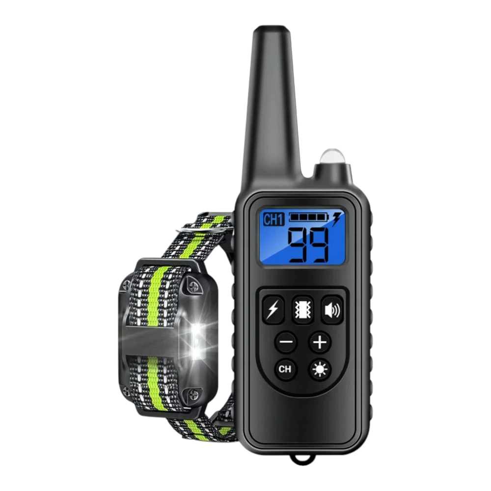 Tréningová obojok TC-023 – pohľad na ovládač s displejom