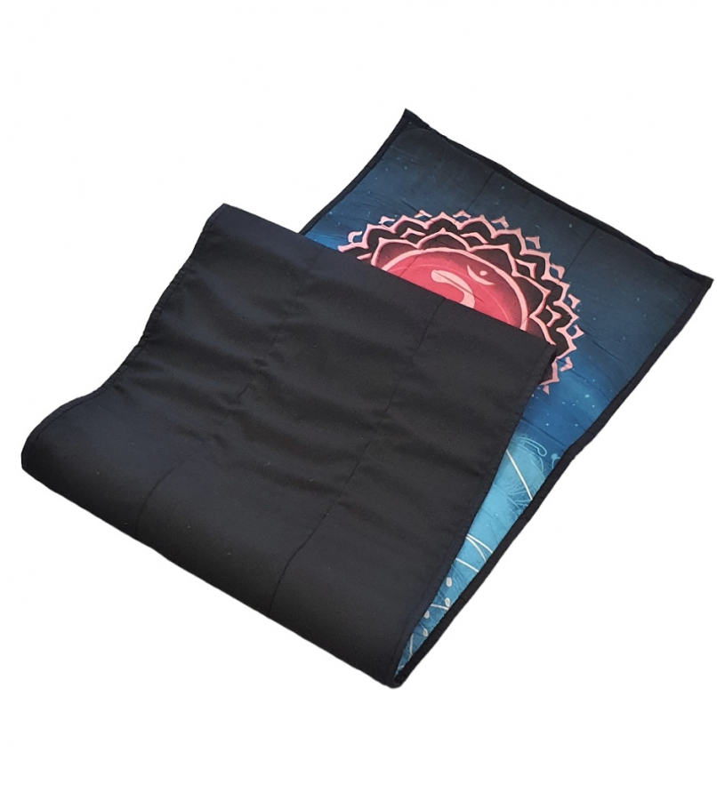 Joga karimatka so symbolom 7 čakier – celkový pohľad