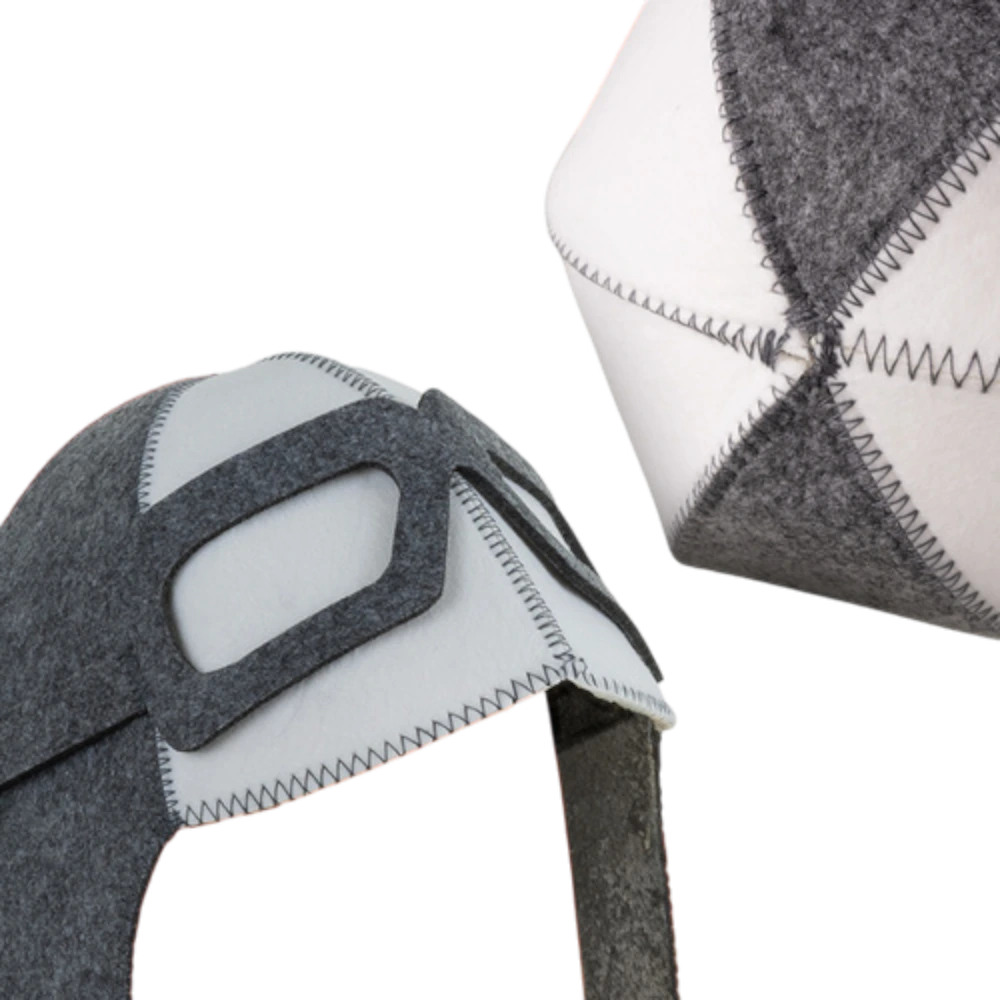 Plstený sauna klobúk Aviator – ochrana hlavy a vlasov v saune