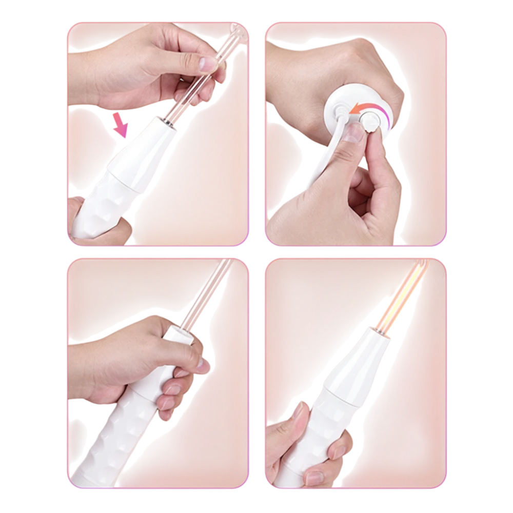 Kozmetický ozonizér Beauty Instrument – kompletná sada 6v1 na elektroterapiu