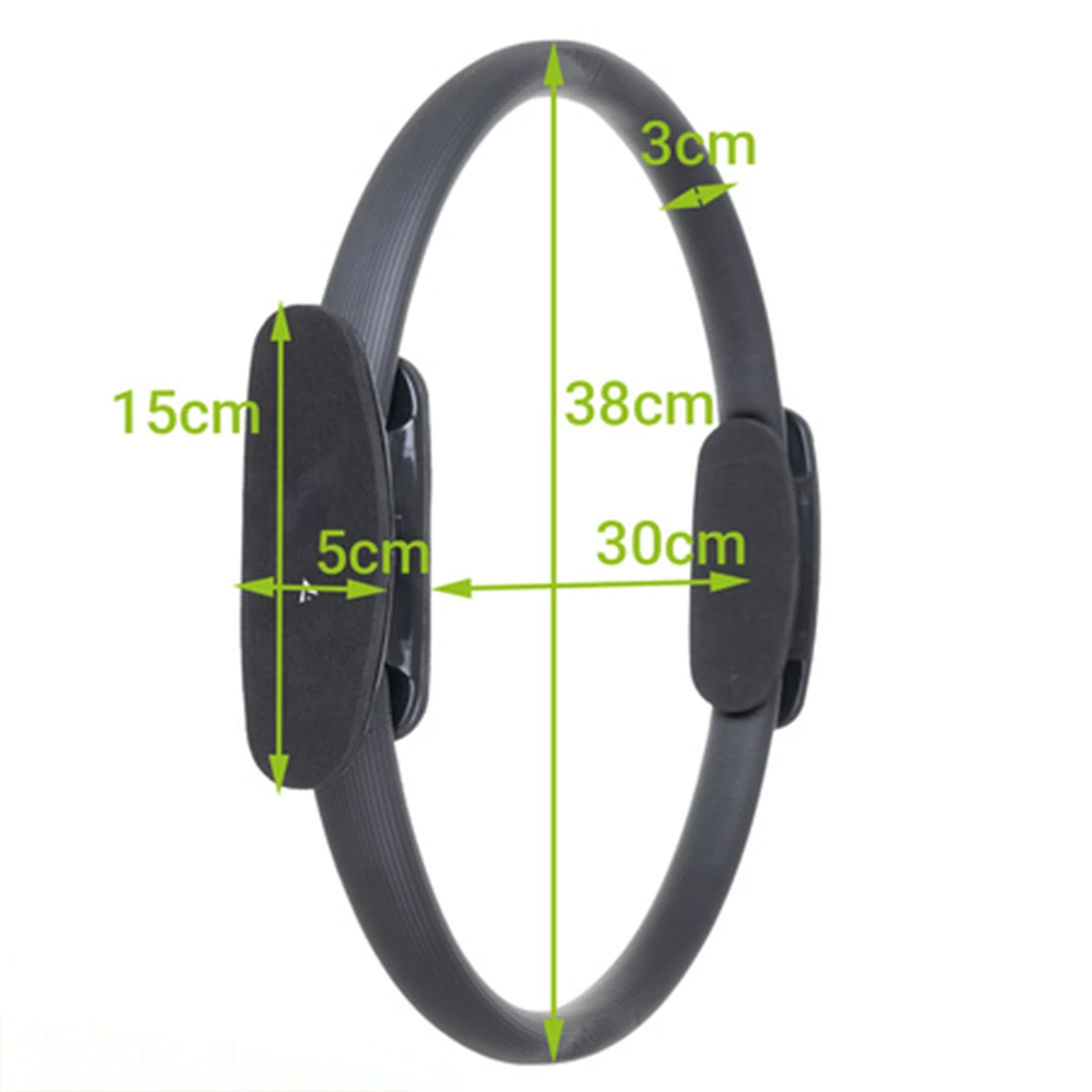 Pilates kruh 38 cm položený na podložke – celkový pohľad