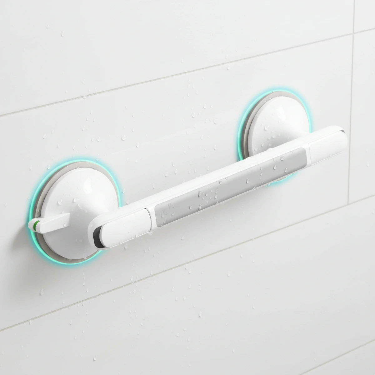 Kúpeľňové madlo s prísavkami a indikátorom upevnenia – bezpečná opora