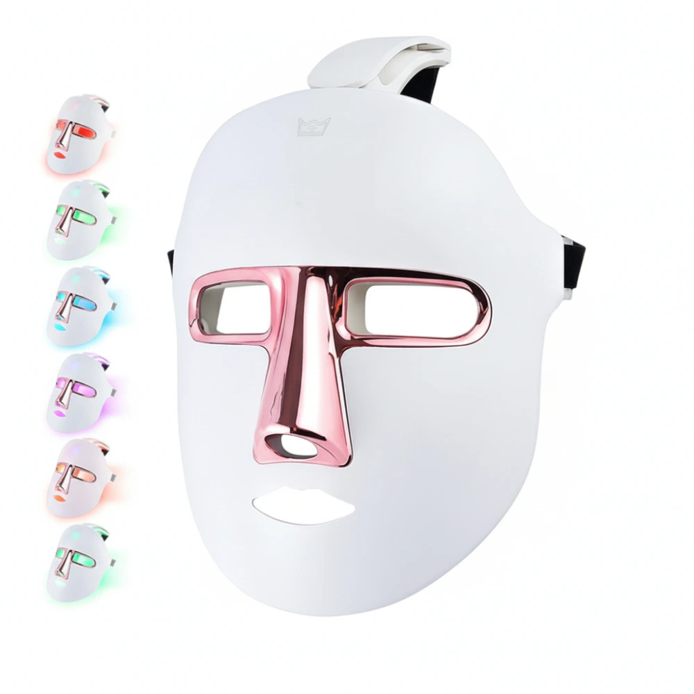 Detail LED masky 7 farieb – pohľad spredu