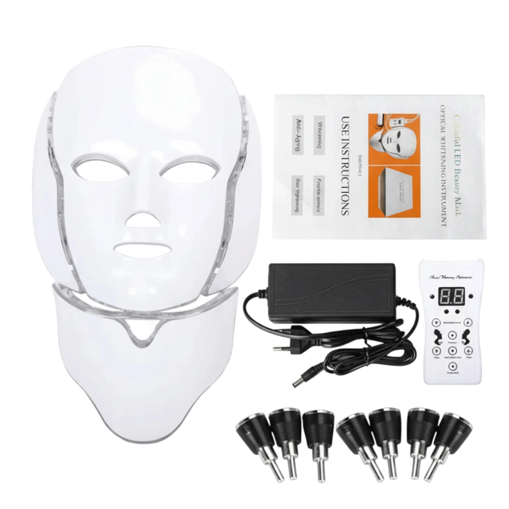 LED maska počas používania – šetrná domáca fotónová terapia bez bolesti