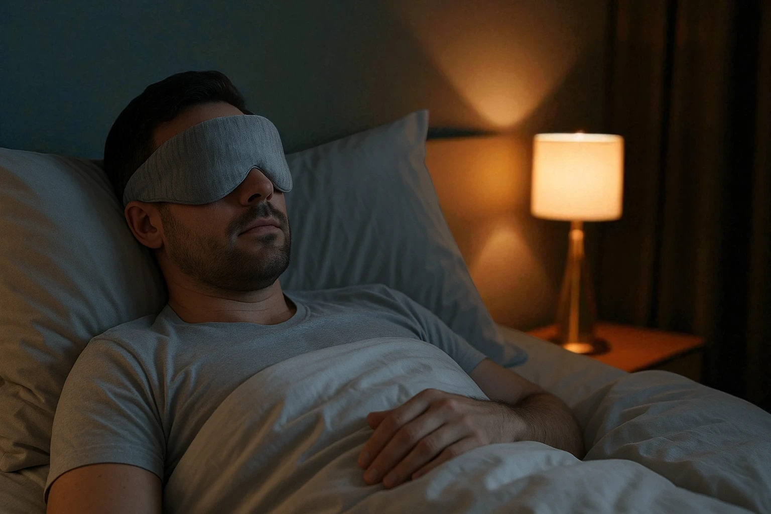 Zložená cestovná maska na spanie – kompaktné balenie