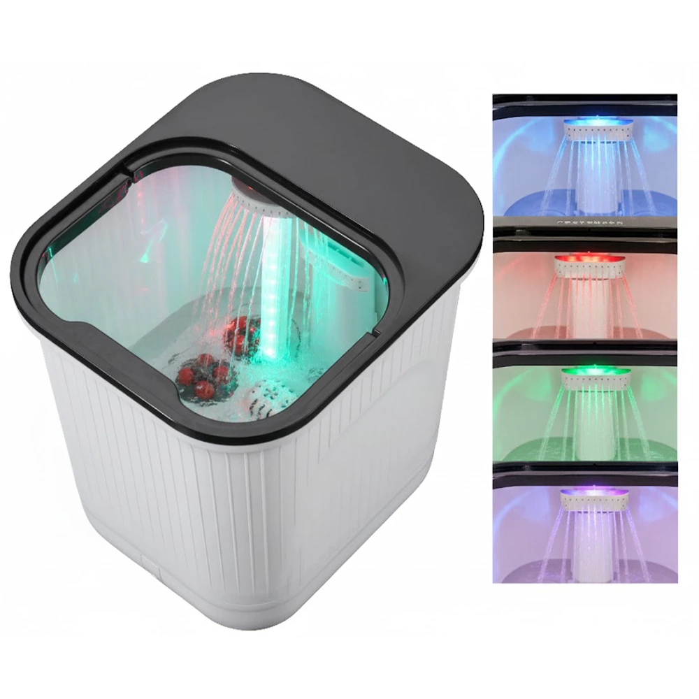 Masážna vanička na nohy s ohrevom a hydromasážou pre domáce SPA